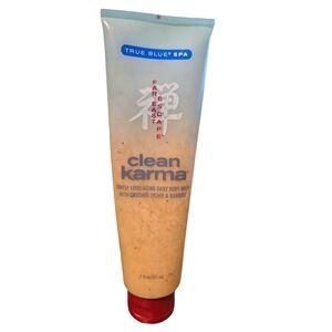 RARE NEW TRUE BLUE SPA Clean Karma Exfoliating Body Wash